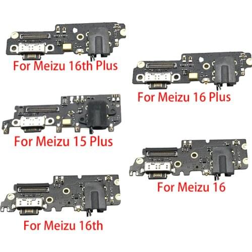 New Micro USB Charger Dock Connector Charging Port Microphone Flex Cable For Meizu 16 16th Plus Replacement Parts