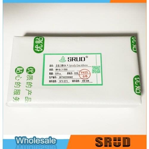 175/200um For Mitsubishi OCA Optical Adhesive Clear Glue Film For Samsung S7 Edge S8 S9 S10 Plus Note 8 9 10