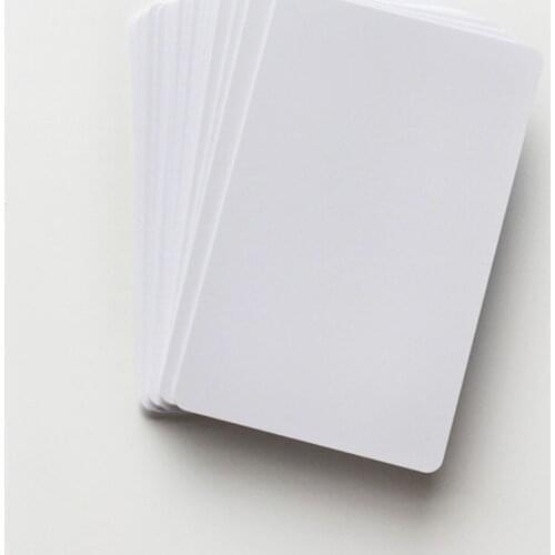 1000pcs Blank White Inkjet Printable Credit Card Size PVC Card with Glossy Finish Printing by Epson or Canon Inkjet Printers