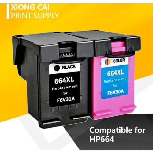 XiongCai Compatible ink cartridges For HP 664 For HP664 XL DeskJet 1115 2135 3635 1118 2138 3636 3638 4536 4676 printers 664XL