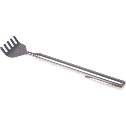 Telescopic Steel Tickling Rake Telescopic Back Scratcher Scratching Portable Tickle Retractable Itching Massager Rake