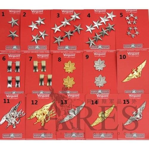 WW2 US ARMY OFFICER UNIFORM STAR GENERAL RANK INSIGNIA METAL MARINE CORPS BADGE PIN