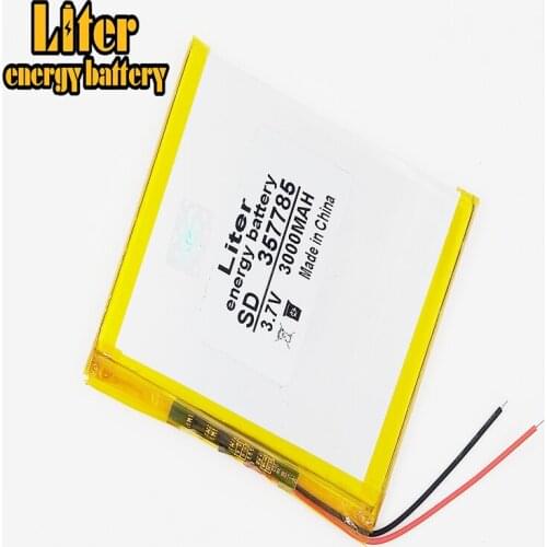 357785 3.7V 3000mAh 357585 high quality customized rechargeable li-polymer battery