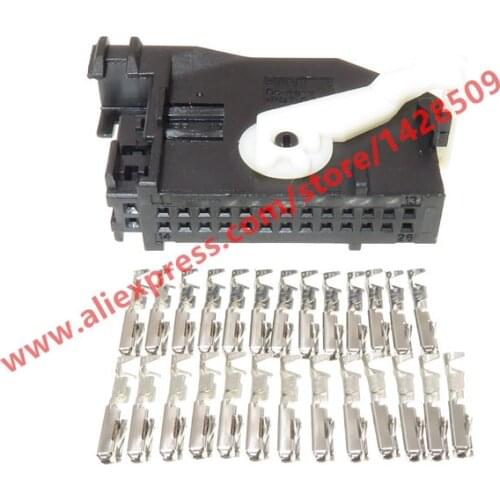 5 Sets 26 Pin Auto Navigation Controller Plug Instrument Plug Headlight AFS Connector With Terminals For VW Cayenne 7L6 972 726