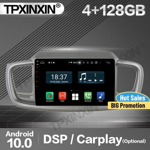 128G Carplay Car Radio 2 Din Stereo Receiver Android For Kia Sorento 2015 2016 IPS GPS Navi Player Audio Head Unit