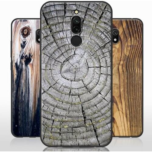 Wood grain stone Printing Case For xiaomi Redmi 8 case redmi8 Soft Silicone TPU back Cover For xiaomi Redmi 8A redmi8A cases
