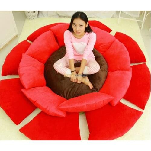Fancytrader Diameter 79'' / 200cm Jumbo Stuffed Lovely Plush Flower Mattress Tatami, 2 Colors Available, Free Shipping FT50663
