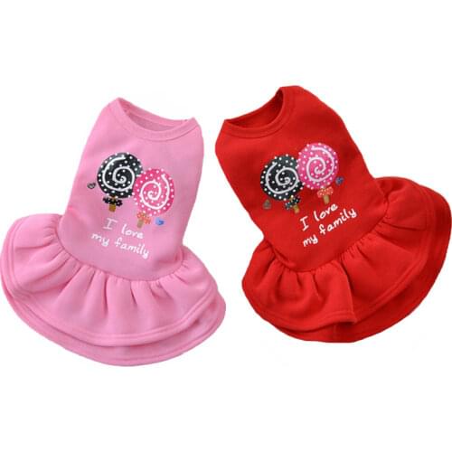 Dog Skirt Cotton Puppy Pet Clothes Puppy Cat Clothes Christmas Costume Princess Dresses Teddy Chihuahua Pet Clothes Supplies