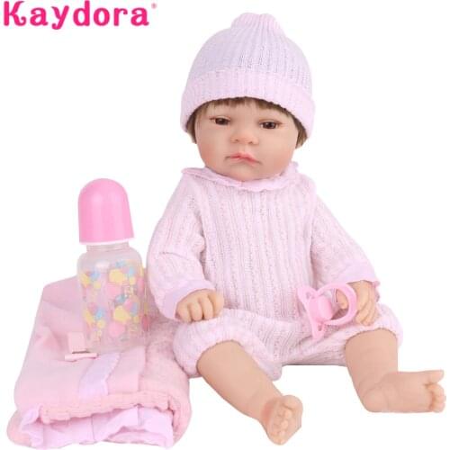 Full Silicone Reborn Baby Dolls 18 Inch 47cm Alive lol Menina Toddler Lifelike Realistic Washable New Baby Boneca Birthday Gift