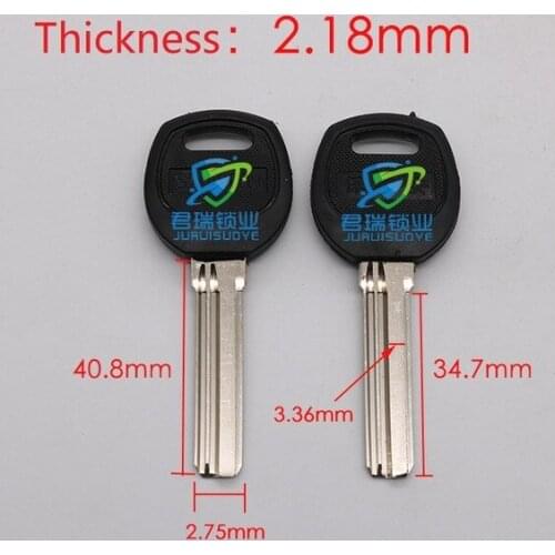 JF037 Left Slot key embryo Replacement Length 40.8mm (10pcs) Free Shipping