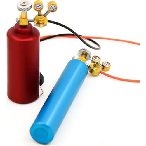 1 Pair Mini Metal Oxygen Cylinder Acetylene Bottle High Simulation Oil Bottle for 1/18 RC Car Modification Upgrade Parts