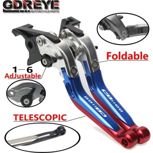 Motorcycle CNC Adjustable Folding Brake Clutch Levers Extendable Handle Bar Grips For Honda CBF1000 CBF 1000 CBF1000A 2006-2009