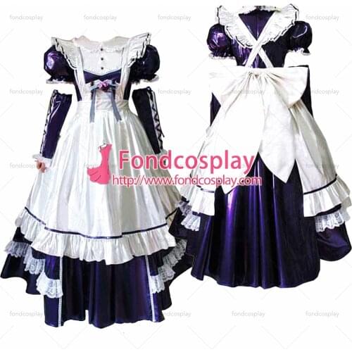 Lockable PVC Maid Dress maid vinyl Uniform Tailor-Made[G1633]