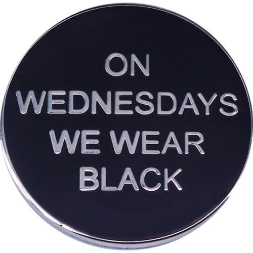 Wednesday Addams lapel pin Halloween gift cool shirts jackets accessory