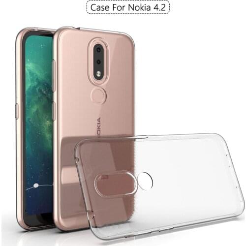 Nokia4.2 Case Nokia 4.2 TPU Silicon Clear Fitted Bumper Soft Case for Nokia 4.2 Transparent Back Cover