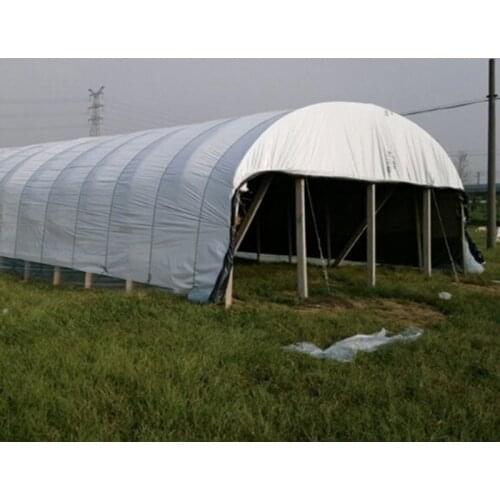 6M Wide Greenhouse Film Thickened Waterproof and Windproof Black and White Plastic Film Agricultural Breeding Insulation Film