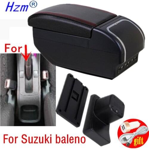 For Suzuki baleno Armrest box Retrofit parts Car special Armrest Center Storage box car accessories Interior special With USB