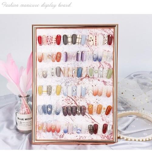 Japanese Style Nail Display Stand Nail Color Showing Shelf Professional Nail Aaccessories And Tools For Beauty Salon