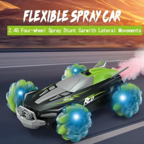 Portable Terrains Electric Toy Crawler Truck Flexibility Cool Spray Plastic Kids Adults Toy Crawler Truck for Children