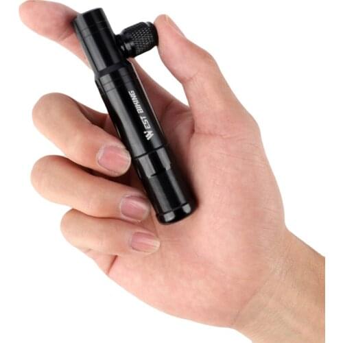 2 in 1 Mini Portable Bike Pump Bicycle Tubeless Tire Repair Tool Valve MTB Drill Puncture for Urgent Glue Free Cycling Kit