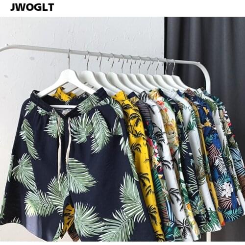 Drop Shipping Summer Mens Shorts Drawstring Waist Fashion Printed Loose Beach Bermuda Short 4XL 5XL
