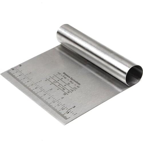 Stainless steel cake scraper pastry knife baking cooking cake dough spatula fondant spatula edge DIY baking decoration tool