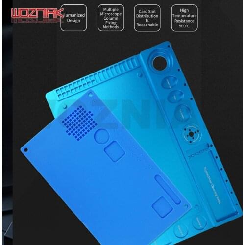 SUNSHINE SS-004N Aluminum Alloy Repair Pad Compatible microscope Fixation Silicone High Temperature Resistant Mat