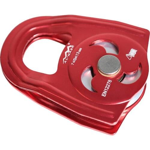 Heavy Duty Alloy Rope Pulley Fixed Type 36KN for Mountaineering Climbing Rappelling