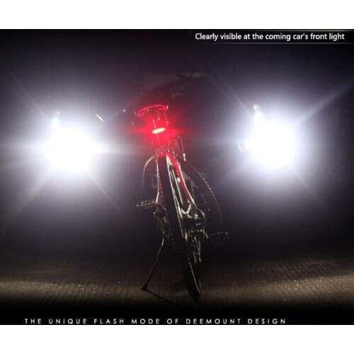 100 LM Rechargeable LED USB Bicycle Lights Mountain Bike Tail Light Taillight MTB Safety Warning Bicycle Rear Light Bicycle Lamp