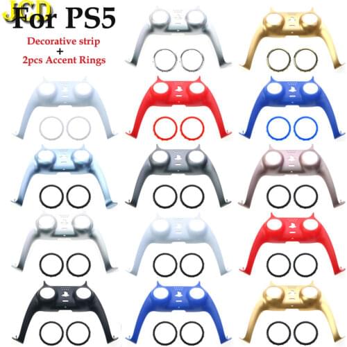 1PCS For PS5 Gamepad Decorative Strip for PS5 DualSense Controller Replacement Shell Decoration Strip With Accent Rings