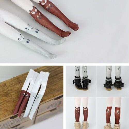 1PCS New Cute Fox Pantyhose 2 Colors pantynose for blyth azone ob24 1/6 dolls accessories clothes for dolls