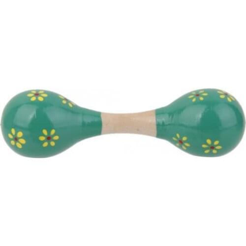 1pc Kids Wooden Maraca Random Color 15cm