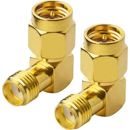 10 pieces/lot) SMA adapater SMA Plug male to SMA Jack female adapter right angle connector adapter