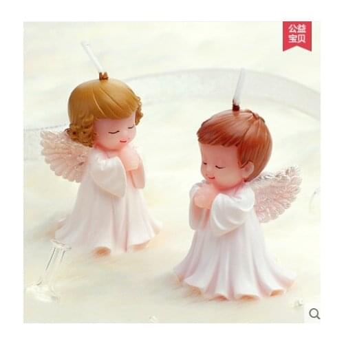 2pcsBaby angel silicone mold soap ,baby birthday party fondant molds,baby candle moulds,cake decoration mold ,chocolate moulds