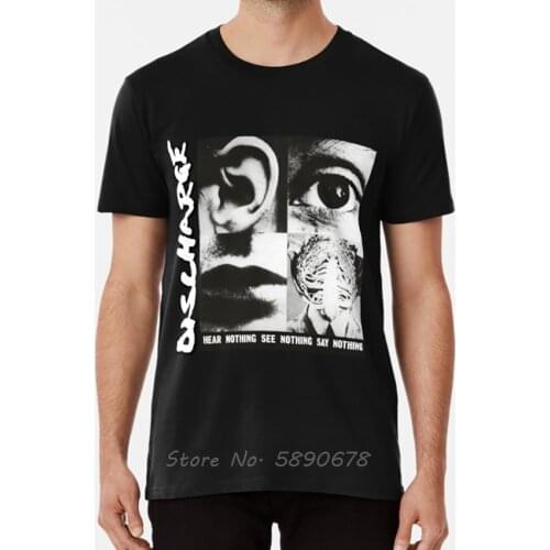 The Broken Noise T Shirt Discharge Exploited Rock Bones Extreme Terror Tshirt Men Cotton Tees Tops Harajuku