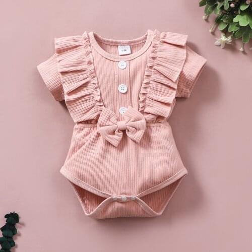 Baby Girl Sweet Rompers & Bodysuits