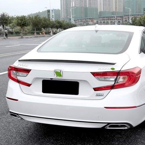 MONTFORD ABS Plastic Unpainted Primer Color Rear Trunk Boot Roof Wing Spoiler Auto Accessories For Honda Accord Spoiler 2018