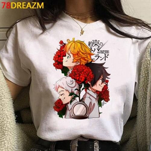 The Promised Neverland t shirt men grunge ulzzang casual t-shirt top tees harajuku kawaii tumblr vintage