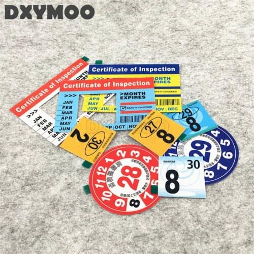 Inside Window Use Decals Japanese Funny Annual Inspection MOTH EXPIRES VEHICLE JCI Car Stickers