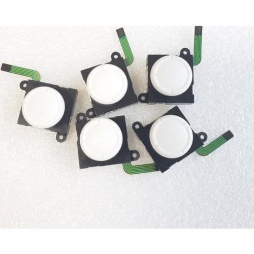New 3D White Analog Joystick thumb Stick Grip Cap Sensor Module Control Rocker for Nintend Switch Lite Joy-Con Controller Button