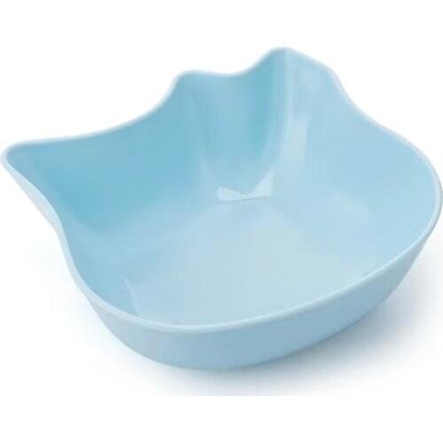 12pcs Solid Color Pet Bowls Candy-Colored Light weight Plastic Single Bowl Small Dog Cat Pet Bowl Pet Feeding Supplies