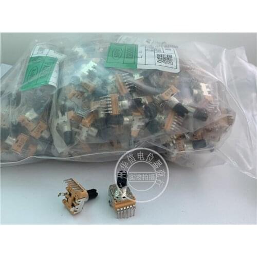 Original New 100% 142 vertical 6P dual potentiometer R151T B10K handle length 13MMF (SWITCH)
