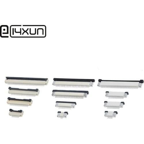 10pcs FFC/FPC connector 0.5mm 4 5 6 7 8 10 12 14 16 18 20 22 24 26 28 30 40 50P Drawer Type Ribbon Flat Connector Top Contactor