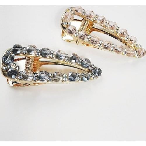 Q New Shiny Rhinestone Elegant BB Hair Clips Hairpin Women Girls Crystal Barrettes Accessories Hairclip Hairgrip Headdress