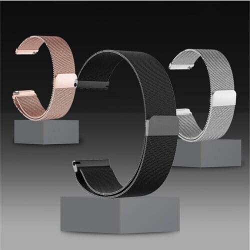 NEW Universal Sport smart Watch Band 22mm watch strap quick release Replacement Milanese Bracelet metal Wrist Band Accessory