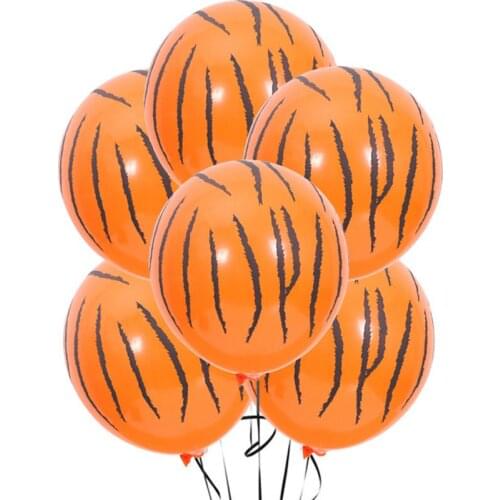Animal Printed Cow Tiger Zebra Leopard Latex Balloon Jungle Theme Birthday Wedding Decor Summer Party Baby Shower Supplies