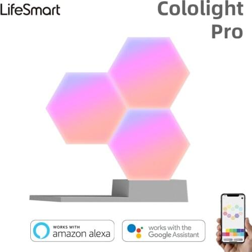 Lifesmart Cololight Pro Smart Geometry Assembling DIY Lamp WiFi Work with Google Assistant Alexa Cololight APP Smart