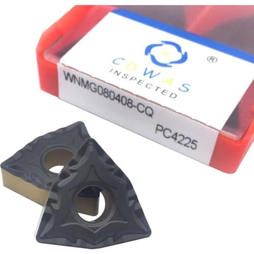 WNMG080408 CQ PC4225 Carbide Inserts Lathe Cutter Tools External Turning Tool WNMG 080408 High Quality Cnc Blade For Steel