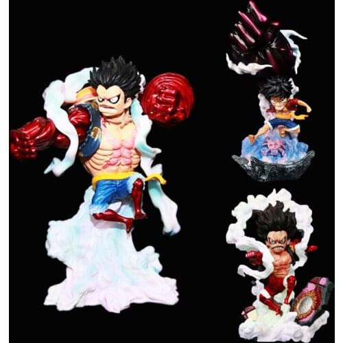 17cm Japan Anime One Piece Monkey D Luffy GK Action Figure New World PVC Toy Men Luffy Anime Collectible Model Doll Ornament