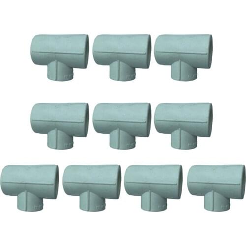 10pcs/Pack Reducing Tee Fusion PPR Water Pipe Fittings T-shaped 3 Way